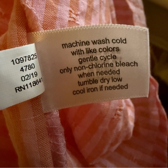 Lane Bryant Womens Orange & Pink
Striped Off The Shoulder Bell
Sleeve Top 26/28 - Picture 7 of 8